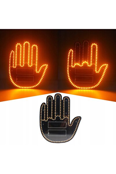 NO BRAND Semnalizator de gesturi cu LED pentru geamul din spate al mașinii, c...