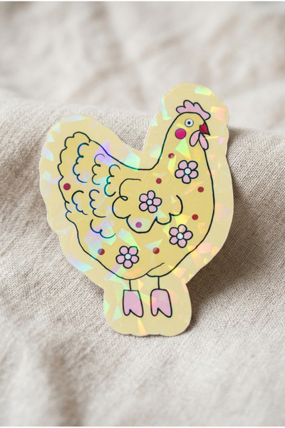 Plumie Hologram Laminated Animal Squad Die Cut Sticker Set of 5