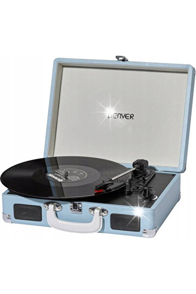 Denver GRAMOFON VPL-120 ALBASTRU RETRO TIP VALIZĂ USB MP3 33/45/78