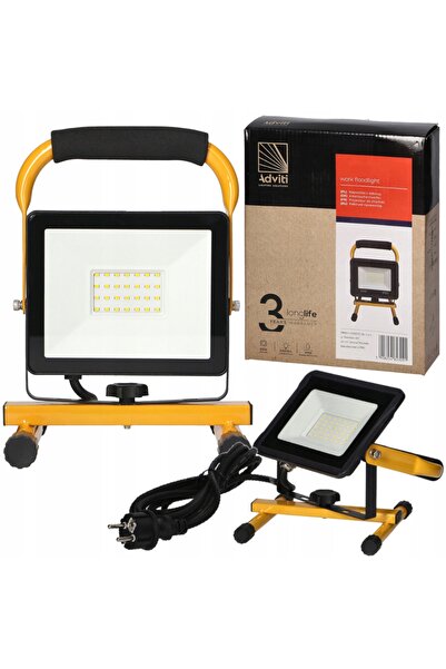 Orno Proiector de șantier portabil cu halogen și LED, 30W, cu mâner, IP65, 4000K