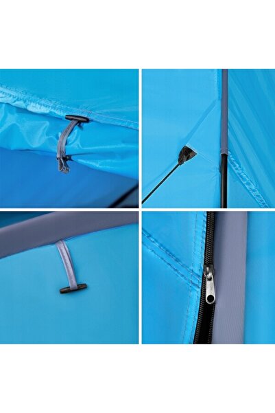 NILS CAMP NILS Cort de Camping Mare pentru Grădină, 4 Persoane, cu Filtru UV ...
