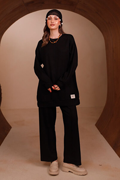 Mogi Butik Γυναικείο Oysh Modal Ύφασμα Oversize 80 εκ. Τουνίκ με Λεπτομέρεια ...