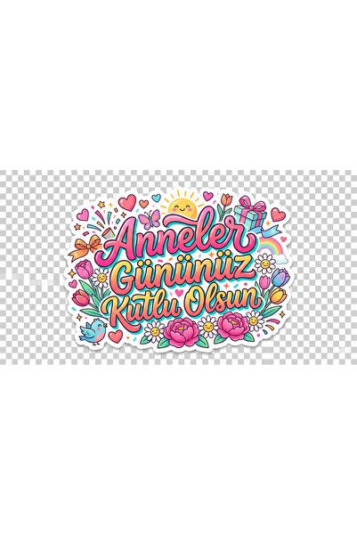 TELLGRAF Mother's Day Themed Sticker Set (4X4 Cm, 24 Pieces)