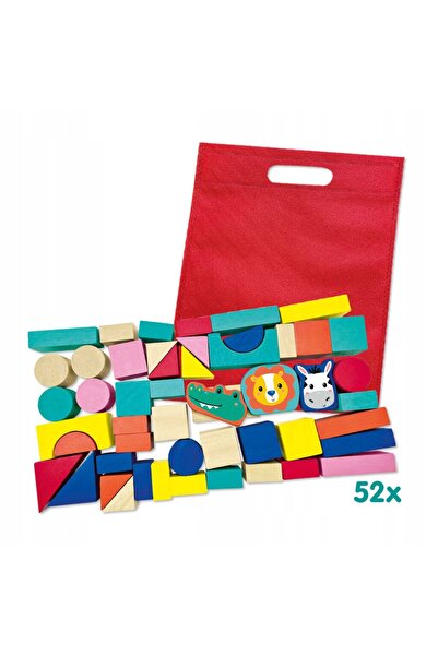 SES Creative SES Blocuri de lemn colorate 52 buc. 13143 31432