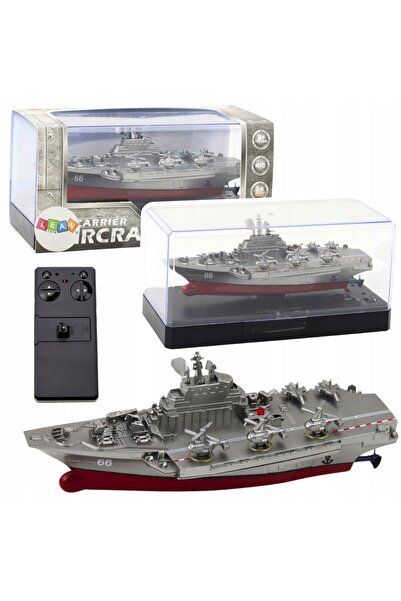 LeanToys Navă Militară Telecomandată RC Argintie 15cm