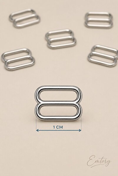 Emtory Home 5 Adet - 1 cm Zamak Ayar Tokası | Sürgü Metal Renk - Nikel Çanta ...