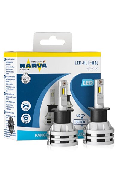 narvara Becuri LED H3 NARVA PERFORMANCE 6500K 12V 24V 24W