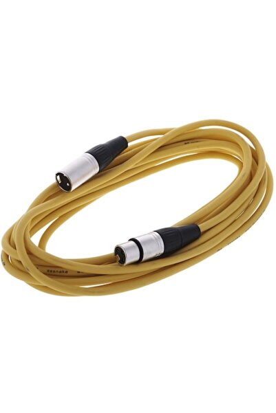 sssnake Cablu microfon sau DMX, SSSNAKE, XLR mamă - XLR tată, 6m, Galben