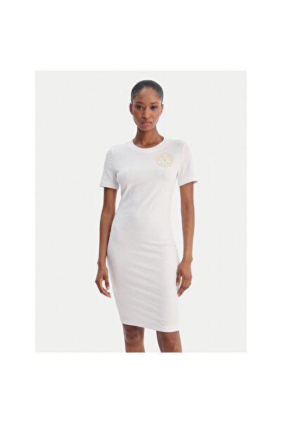VERSACE JEANS COUTURE Rochie de zi cu zi pentru femei 80HAOT02 CJ03T Albă
