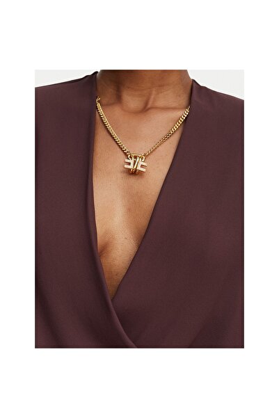 Elisabetta Franchi Body de damă CB00762E2 Maro