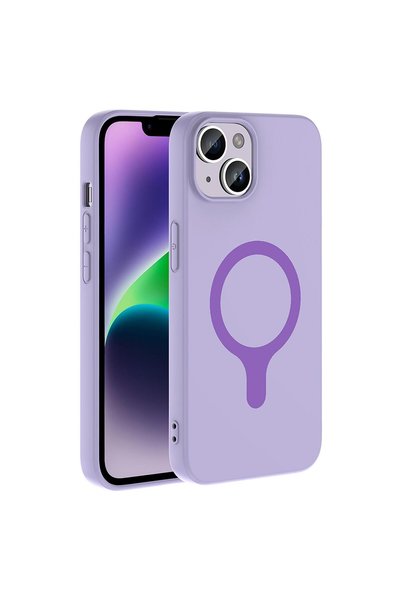 Microsonic Apple iPhone 14 Compatible Case Pastello Magsafe Lilac