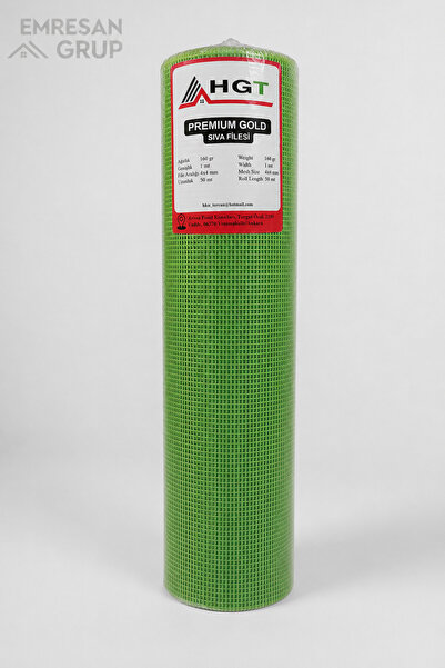 Genel Markalar Yeşil Sıva Filesi 160 gr 4x4 mm 1x50 m