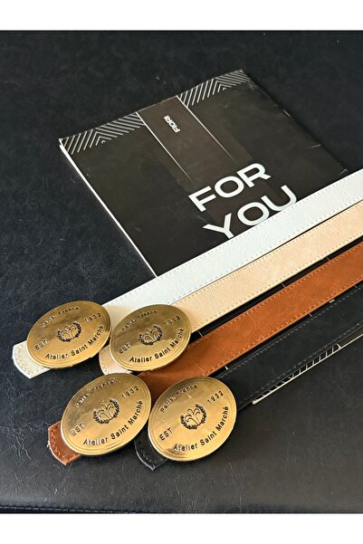Fiori حزام رفيع بإبزيم ذهبي بيضاوي مستورد، حزام البنطلون، حزام القميص، حزام ا...