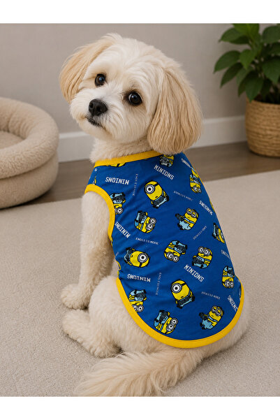 Minions Desenli Kedi-Köpek Atleti