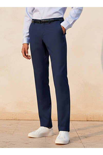 FAV Slim Fit Belted Flexi Waist Formal Trousers