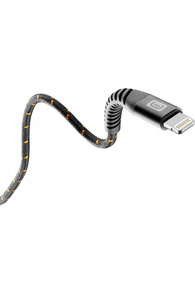 Cellularline Cablu USB - Lightning Tetra Force 2 m Negru