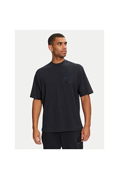 Armani Exchange Tricou bărbătesc 6DZMJF ZJLFZ Bleumarin