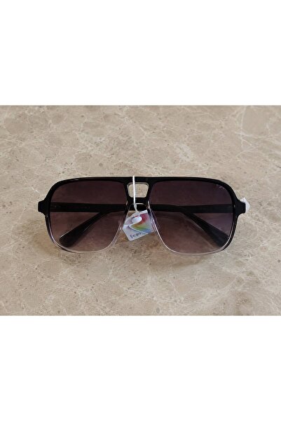 FASHION Ochelari de soare unisex cu ramă neagră supradimensionată – stil Avia...