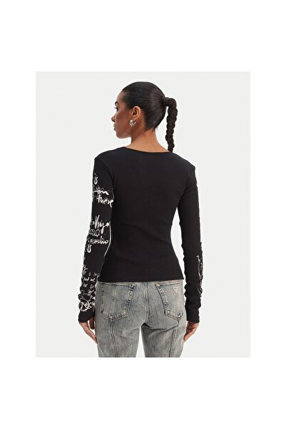 Desigual Bluză de damă 26SWTK18 Negru