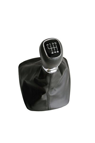MTR Gear shift knob compatible with Skoda Octavia black 6 speed 2012-2020