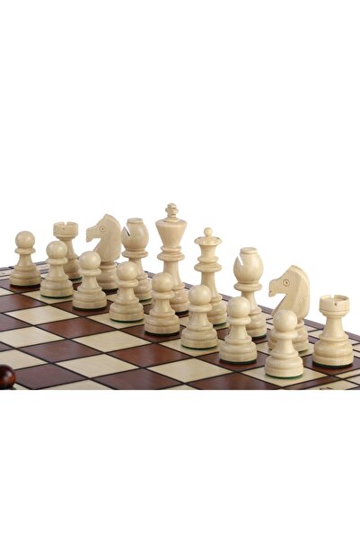 Sunrise Chess & Games Tournament chess Top Bottom Set No. 8 - engraved foldin...