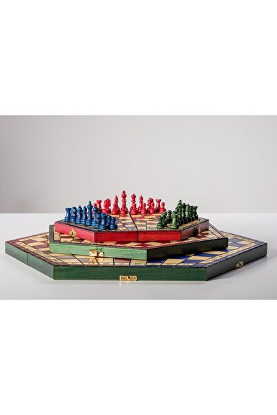 Sunrise Chess & Games Σετ σκάκι για τρεις παίκτες – TRICOLOR MARE