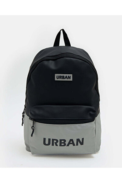 REDTAG Men Black And Grey Backpack 16 Inches