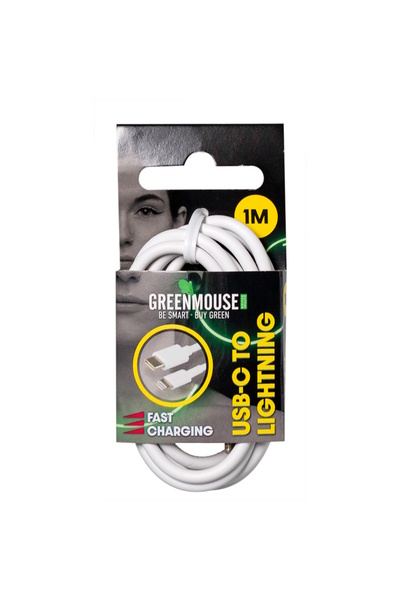 OEM Καλώδιο φόρτισης και δεδομένων GreenMouse – USB-C σε Lightning 1,0 m σε λ...
