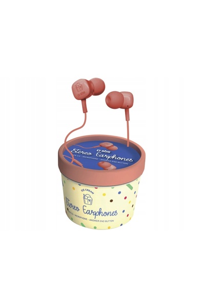 NO BRAND Căști intraauriculare SBS Ice Cream Red