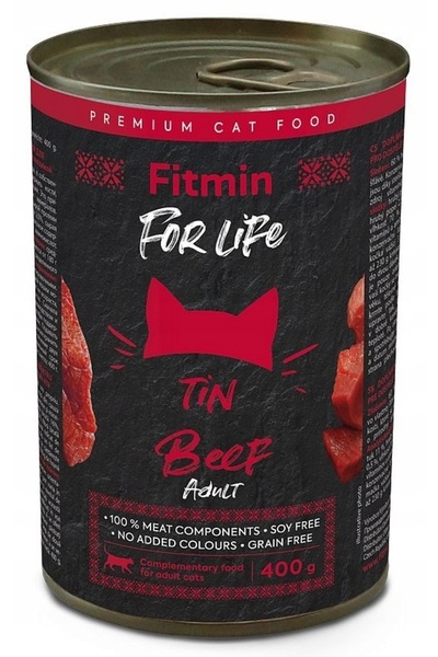 NO BRAND Hrana pentru pisici FITMIN For Life Adult Vită 400 g