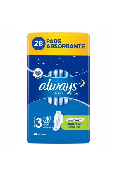 NO BRAND Absorbante ALWAYS Ultra Zi & Noapte Mărimea 3 (28 bucăți)