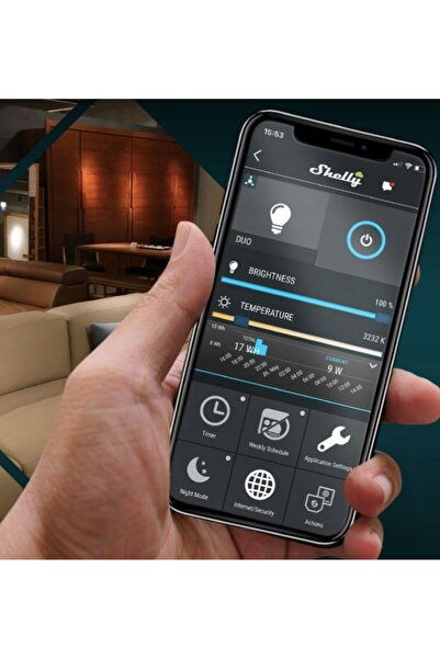 Shelly Bec LED inteligent Duo 9W E27 RGBW Wi-Fi