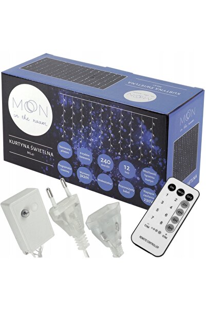 NO BRAND Perdea LED MOON IN THE ROOM ML41C 2 x 3 m Conectabilă la rețea