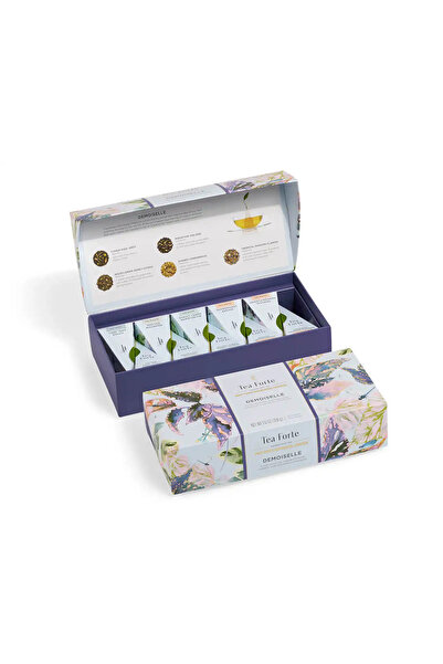 Tea Forte Органичен чай Малка кутия с панделка Домоизел – – Кутия с 10 пирами...