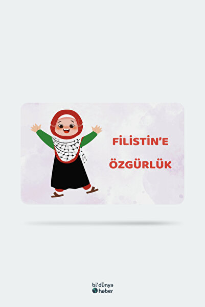 Bi Dünya Haber Filistin'e Özgürlük Temalı Buzdolabı Magneti Mutfak Süsü Hediy...