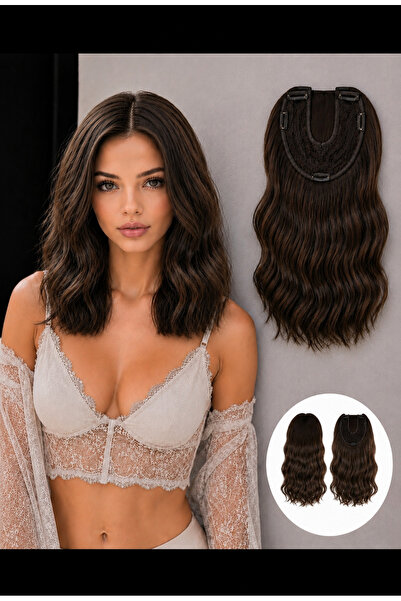 8 Kadına Dair Herşey Kumral Tül Tepelik Kısa Model
