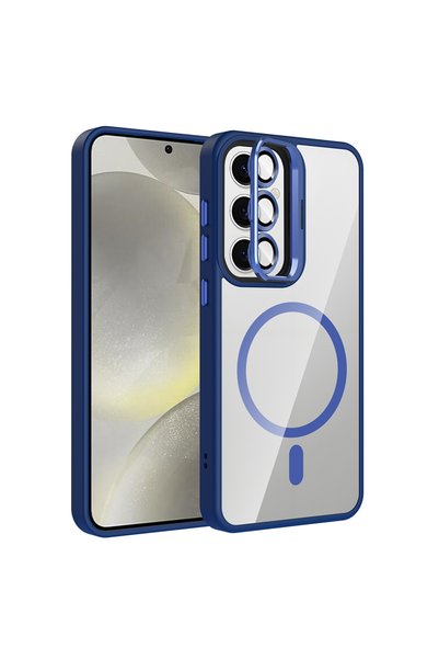 zore Galaxy S24 Fe Case with Camera Stand, Magsafe Supported, Transparent Bac...