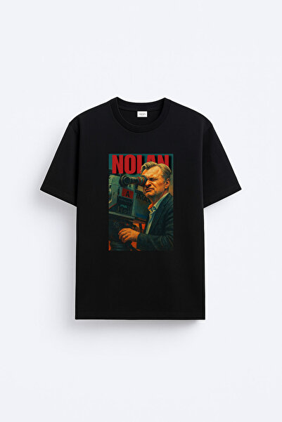 cesita Christopher Nolan Printed Cotton Black T-Shirt T-Shirt