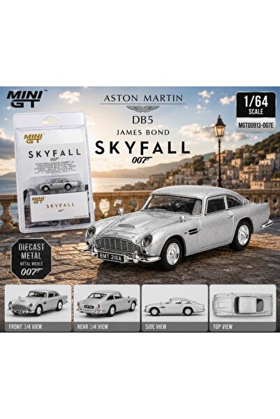 mini gt نموذج سيارة أستون مارتن DB5 سكايفال من سلسلة جيمس بوند 007 بمقياس 1/6...