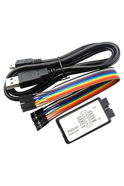 Sensör Modül USB 24MHz 8 Kanal Mantık Analizörü Logic Analyzer UART SPI I2C C...