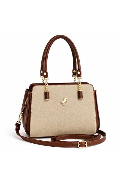 çantamgelsin Original Miami Polo Women's 4-Section Hand and Shoulder Bag
