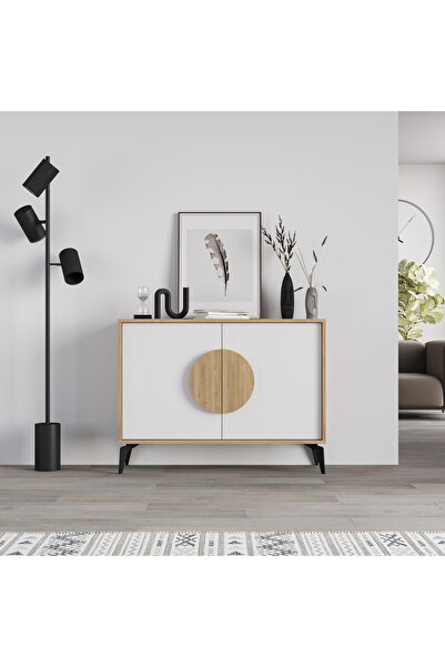 Decortie GORA KONSOL 110/40 CM - SAFİR MEŞE - BEYAZ