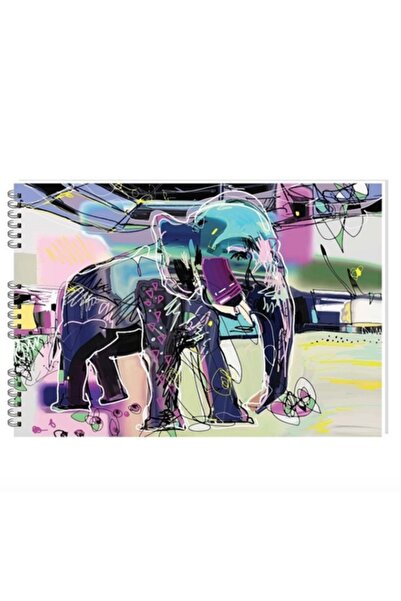 KESKİN COLOR دفتر رسم حلزوني 35×50 بنمط متنوع - 3 قطع