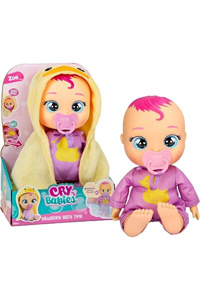 Cry Babies دمية زوي التفاعلية لحديثي الولادة لوقت الاستحمام - دمية مقاومة للم...
