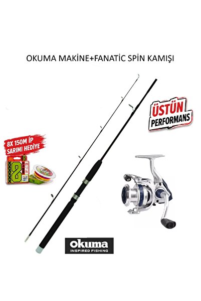 Okuma ARIA-4000a Painting Silver 1BB Olta Makinesi+Remixon Fanatic 10 Serisi ...