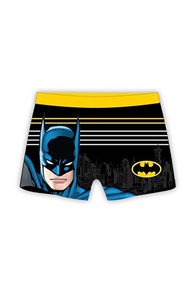 Batman Boxer de baie negru 4-9 ani cu uscare rapidă și rezistență la UV 88% p...