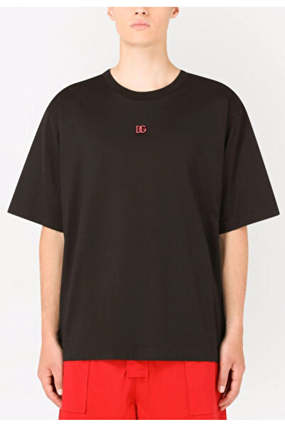 Fiasconaro Dolce & Gabbana Dg Emblem Cotton Jersey T-Shirt