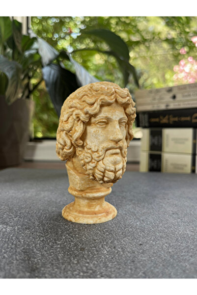 KALIPDIŞI 3D Dekoratif Zeus Büstü - Yunan Mitolojisi Tanrılar Kralı Heykeli -...