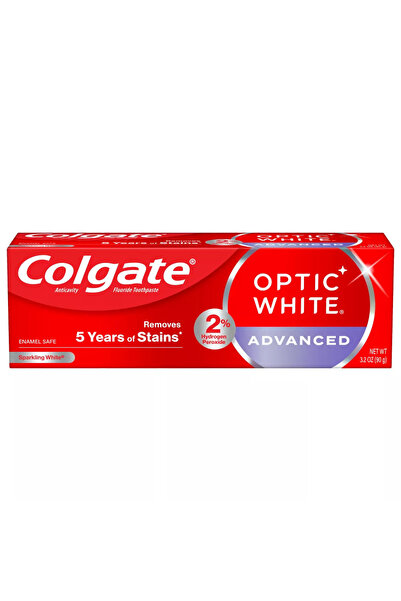 Colgate Pastă de dinți, Colgate, Optic White Advanced, Albire intensivă, Resp...