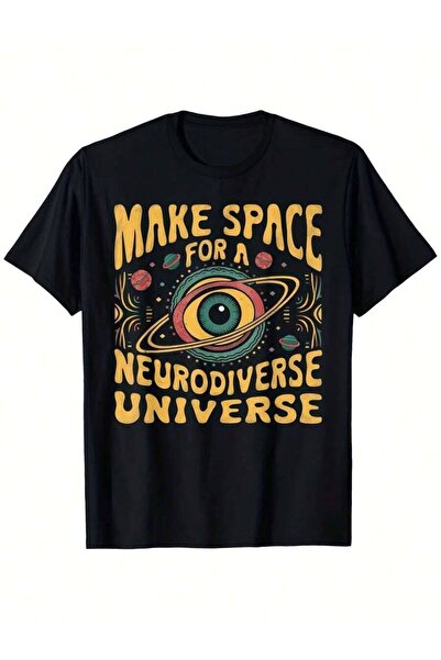 01THEONE تي شيرت Universe Neurodiversity ADHD Autism Awareness - للجنسين، مري...